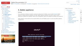 
                            13. 5. Zabbix appliance [Zabbix Documentation 3.0]