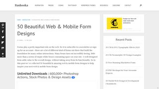 
                            11. 50 Beautiful Web & Mobile Form Designs | Web & Graphic Design ...