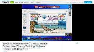
                            12. 50 Cent Freedom How To Make Money Online Live Weekly ... - Vimeo