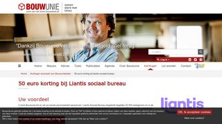 
                            11. 50 euro korting bij Liantis sociaal bureau - Bouwunie