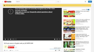 
                            7. 50 Fruits name in English with pic,50 फलों के नाम - YouTube