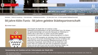 
                            4. 50 Jahre Köln-Tunis - 50 Jahre gelebte Städtepartnerschaft - Stadt Köln