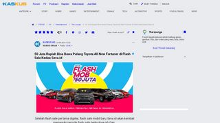 
                            11. 50 Juta Rupiah Bisa Bawa Pulang Toyota All New Fortuner di Flash ...