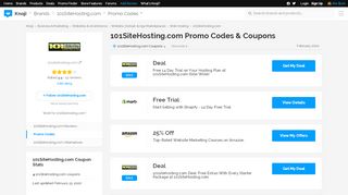 
                            9. 50% Off 101SiteHosting.com Promo Code (+7 Top Offers) Feb 19