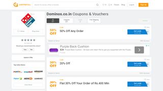 
                            11. 50% Off Dominos.co.in Coupons & Vouchers for February 2019