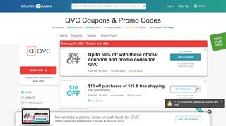 
                            8. 50% Off QVC Coupons & Promo Codes - February 2019