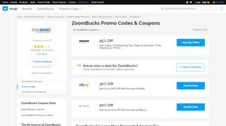 
                            12. 50% Off ZOOMBUCKS Promo Code (+4 Top Offers) Feb 19  ...