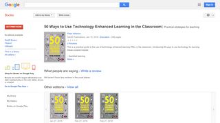 
                            6. 50 Ways to Use Technology Enhanced Learning in the Classroom: ...
