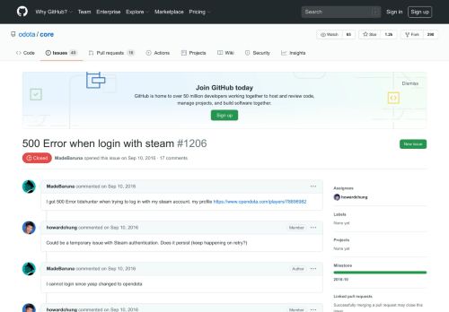 
                            3. 500 Error when login with steam · Issue #1206 · odota/core · GitHub