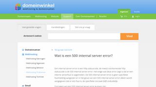 
                            12. 500 Internal server error op je website. Wat is het precies?
