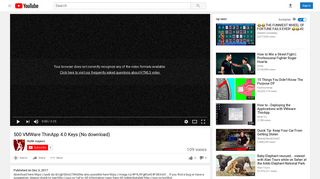 
                            2. 500 VMWare ThinApp 4.0 Keys (No download) - YouTube