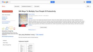 
                            8. 500 Ways To Multiply Your People`S Productivity