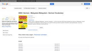 
                            12. 5000+ German - Malayalam Malayalam - German Vocabulary