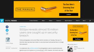 
                            11. 500px Says Almost 15 Million Users Caught up in Security Breach ...