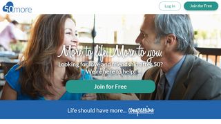 
                            12. 50more | The Online Dating Site for 50+ Men and Women