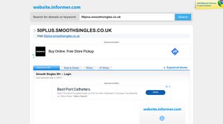 
                            5. 50plus.smoothsingles.co.uk at WI. Smooth Singles 50+ :: Login