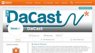 
                            6. 51 Customer Reviews & Customer References of DaCast ...