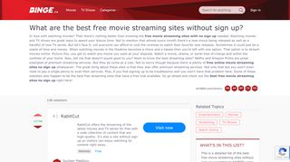 
                            7. 52 Best Sites To Watch Movies Without Signing Up 2019 - Softonic