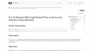 
                            7. 5.2.14 Ensure SSH LoginGraceTime is set to one minute or less ...