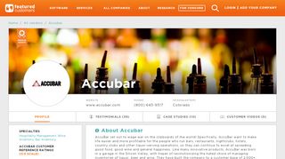 
                            5. 53 Customer Reviews & Customer References of Accubar ...