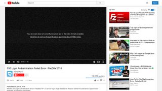 
                            9. 530 Login Authentication Failed Error - FileZilla 2018 - YouTube