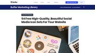 
                            10. 54 Beautiful [Free!] Social Media Icon Sets For Your Website - Buffer