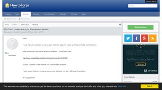 
                            10. 550 Can't create directory: Permission denied | Howtoforge - Linux ...