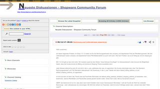 
                            5. 586 - Neueste Diskussionen - Shopware Community Forum - RSSing ...