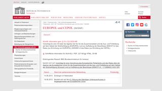 
                            8. 59/SINF (XXIV. GP) - EUROPOL und CEPOL