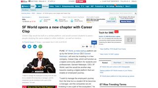 
                            10. 5F World opens a new chapter with Career Clap - The Economic Times