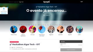 
                            13. 5º Hackathon Algar Tech - IOT - Sympla