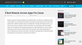 
                            13. 6 Best Remote Access Apps For Linux - AddictiveTips