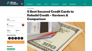 
                            10. 6 Best Secured Credit Cards to Rebuild Credit for 2019
