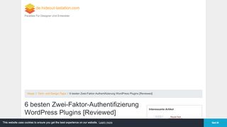 
                            1. 6 besten Zwei-Faktor-Authentifizierung WordPress Plugins [Reviewed ...