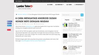 
                            9. 6 Cara Mengatasi Android Susah Konek Wifi Dengan Mudah - Lambe ...