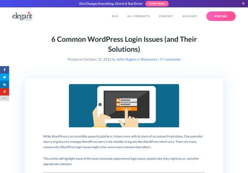 
                            10. 6 Common WordPress Login Issues (and Their Solutions) | Elegant ...