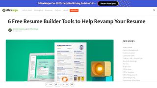 
                            7. 6 Free Resume Builder Tools to Help Revamp Your Resume ...