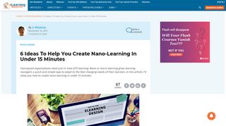 
                            7. 6 Ideas To Help You Create Nano-Learning In Under 15 Minutes ...