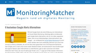 
                            6. 6 kostenlose Google Alerts Alternativen - MonitoringMatcher