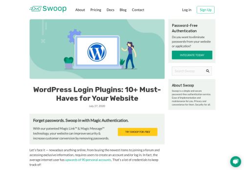 
                            9. 6 Must-Have WordPress Login Plugins [Rated and Reviewed ... - Swoop