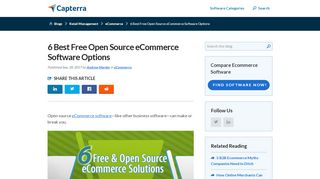 
                            7. 6 of the Best Free Open Source eCommerce Software ... - Capterra Blog