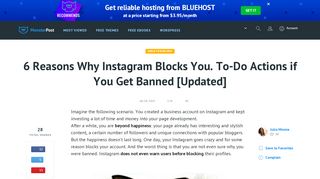 
                            13. 6 Reasons Why Instagram Blocks You. To-Do Actions if You Get ...