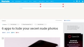 
                            3. 6 secret apps to hide your sexy photos - Mashable