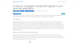 
                            8. 6 steps to investigate unexpected logouts in your Java web application