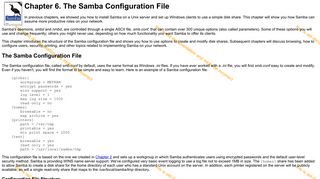 
                            7. 6. The Samba Configuration File - Samba.org