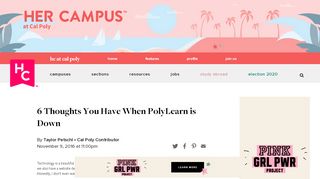 
                            9. 6 Thoughts You Have When PolyLearn is Down | Her Campus