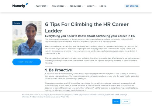 
                            9. 6 Tips For Climbing the HR Career Ladder - Namely Library
