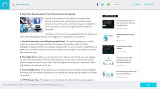 
                            13. 6 Tools for Downloading Your Photos from Facebook - Social Searcher