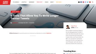
                            6. 6 Tools That Allow You To Write Longer Twitter Tweets - MakeUseOf