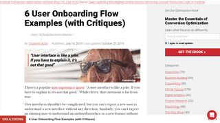 
                            10. 6 User Onboarding Flow Examples (with Critiques) - ConversionXL